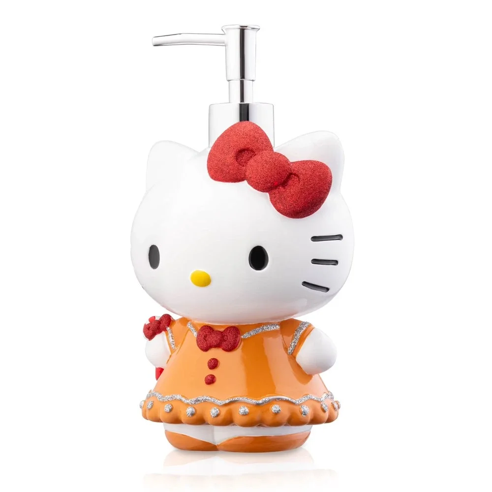 Hello Kitty Gingerbread Soap Dispenser Lotion Shampoo Decoration Christmas
